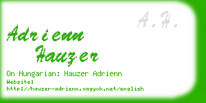 adrienn hauzer business card